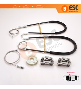 Jaguar X Type X400 2001-2009 4/5 Kapı C2S51553 İçin Elektrikli Ön Sağ Cam Kriko Tamir Seti