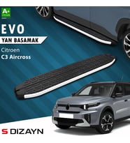 S-Dizayn Citroen C3 Aircross 2 Evo Aluminyum Yan Basamak 183 Cm 2024 Üzeri A+ Kalite