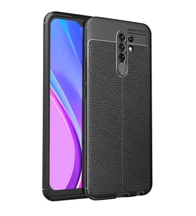 Xiaomi Redmi 9 Kılıf Pu-Deri Leather Pu Serisi Esnek Soft Ultra Protection (Siyah)