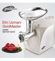GOLDMASTER GM-217 Kıymax 2000W Kıyma Makinesi (Beyaz)