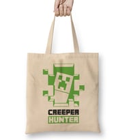 Creeper Hunter Gaming Minecraft Bez Çanta Uzun Saplı