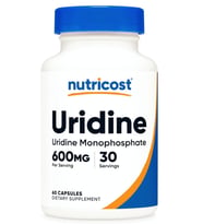 Nutricost Uridine Monophosphate 600mg 60 Capsul -Vegan.Abd Menşei.