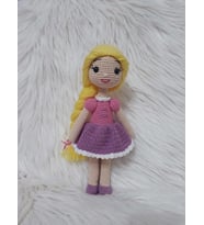 Şirin Rapunzel Bebek Amigurumi Organik Oyuncak