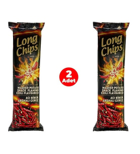 Long Chips Acı Biber Aromalı Patates Cipsi 75 G (2 Adet)