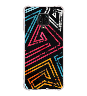 Xiaomi Redmi Note 9 Pro Köşe Korumalı Antişok Kapak Eskitme Tasarımlı Şeffaf Silikon Kılıf