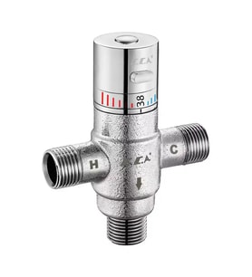 Eca Kumlu Krom Renkli Termostatik Karışım Vanası G 1/2" 402163002