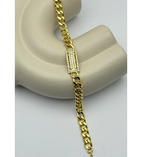 22K Altın Kaplama Taşlı Bileklik - 25-22k86 (Gold)