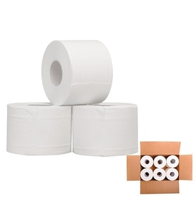 Fensi İçten Çekmeli Mini Tuvalet Kağıdı Çift Katlı 4 Kg. 12 Rulo x 2 Koli