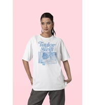 Tasarım Taylor Swift Baskılı Unisex Oversize 1989 Tişört