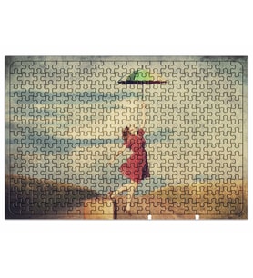 Şemsiyeli Kadın Puzzle 240 Parça Yapboz