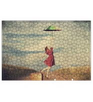 Şemsiyeli Kadın Puzzle 240 Parça Yapboz