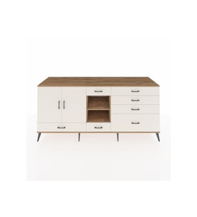 Kronos Konsol 4 Raflı 7 Çekmeceli 2 Kapaklı 220x59x99 Çam-Aytaşı/Aytaşı