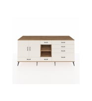 Kronos Konsol 4 Raflı 7 Çekmeceli 2 Kapaklı 220x59x99 Çam-Aytaşı/Aytaşı