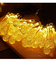 7m 50 Led Damla 8 Fonksiyonlu Solar Panelli-Gün Işığı
