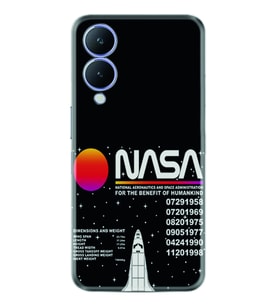Vivo Y17S Kılıf Resimli Desenli Baskılı Silikon Nasa 2 1407
