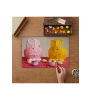 Sevimli Renkli Sepetler - Paskalya Yumurtaları Tasarımı 240 parça Ahşap Puzzle Ahşap Kutuda MP10164