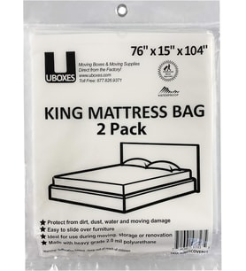 King Yatak Poli Kılıfları, 76 x 15 x 104 inç, 2'li Paket