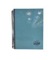 MİKRO COOL PASTEL MAVİ SPİRALLİ SERT KAPAK 17X24 120YP. KARELİ DEFTER