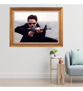 Altın Varaklı Çerçeveli Paspartulu  Tablo dtrt158 (Gold)