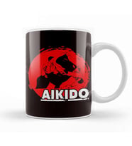 Aikido Master Fighter Martial Arts Coach Fight Self Defense Kupa Bardak Porselen