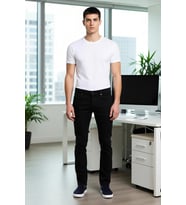 Erkek Açık Comfort Denim Dar Paça Pantolon Fonksiyonel Dayanıklı Kaliteli Konforlu Estetik