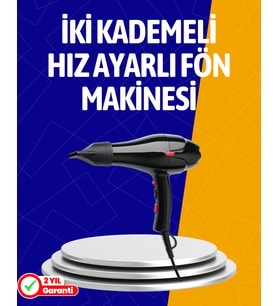 2200W Güçlü Motorlu Ergonomik Fön Makinesi