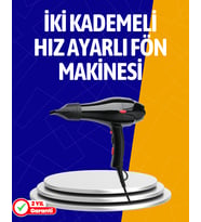 2200W Güçlü Motorlu Ergonomik Fön Makinesi