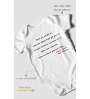 Canına Can Olmaya Geliyorum Canım Babam Baskılı Bebek Zıbını – Çıtçıtlı Body  %100 Pamuk Kısa Kol (Beyaz)