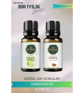 Bergamot + Sandal ( Oda Kokusu Aroma Terapi Buhurdanlık / Difüzör Yağı ) Set 2 Adet x 10 ML