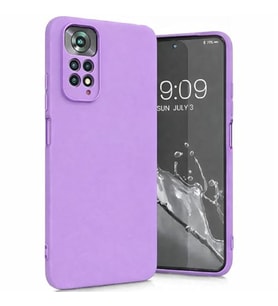 Coverzone Xiaomi Redmi Note 11S Global ?le Uyumlu K?l?f Z-Mara Lansman Vieri Tam Koruma Arka Kapak Kamera Koruma �?k?nt?l? P�r�zs�z Y�zey Lila