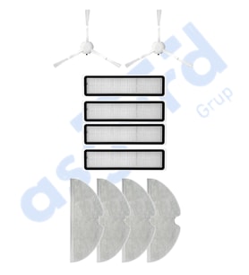 Dreame D9,D9 Max,L10 Pro,D9 Pro Uyumlu 2 Yan Fırça 4 Filtre 4 Mop PKT-iasgf0000138