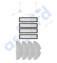 Dreame D9,D9 Max,L10 Pro,D9 Pro Uyumlu 2 Yan Fırça 4 Filtre 4 Mop PKT-iasgf0000138