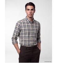 LCWAIKIKI Classic Mavi Regular Fit Ekose Erkek Gömlek
