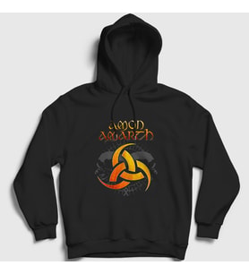 Presmono Unisex Siyah Odin Amon Amarth Kapüşonlu Sweatshirt 8980tt