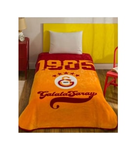 Taç Galatasaray Aslan Lisanslı Tek Kişilik Battaniye