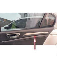 Megane 4 Kapı İç Çıtası MAT Krom 4 Parça 2016 ve Sonrası Paslanmaz Çelik