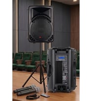 Lastvoice AMPLE-12SET 800W 12 inç Aktif Hoparlör ve Mikrofon Ses Sistemi Seti
