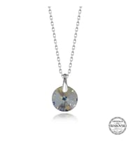 Swarovski Crystal Taşlı Gümüş Kadın Kolye