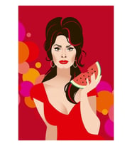 Watermelon Tablo Ahşap Poster Dekoratif