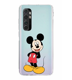 Xiaomi  Mi Note 10 Lite  Kamera Korumalı Kapak Mickey Mouse Tasarımlı Şeffaf  Kılıf