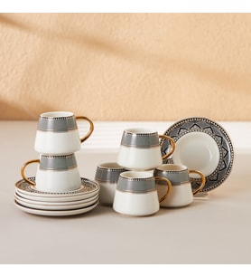 Karaca Globe 6 Kişilik Kahve Fincan Takımı 80 ml
