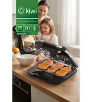 Ksm-2405K Elektrikli Waffle Makinesi Çocuk Portatif Mutfak Mini Waffle Izgara
