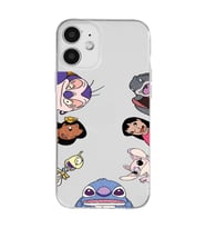 Iphone 12 Uyumlu Stitch Tüm Karakterler Tasarımlı Şeffaf Telefon Kılıfı