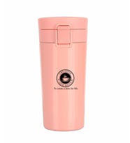 Baskılı Logolu Çift Katmanlı Kaliteli Çelik 380 Ml  Termos Bardak Mug Araç Kahve Çay Termosu