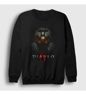 Presmono Unisex Siyah Lilith Oyun Diablo IV 4 Sweatshirt 433841tt