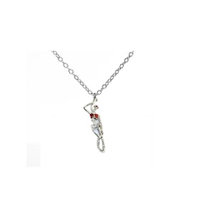 İskelet Suicide Skeleton Gotik Renkli Kolye (Gümüş)