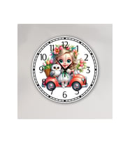 bilge Tasarım Çocuk Odası Duvar Saati 30 x 30 CM (Karışık)