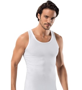 6'Lı ERDEM 1116 ERKEK LİKRALI ATLET (Beyaz)