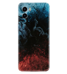 Vivo Y15S Y32 Y33S Y51 Y53S Kılıf Desemli Silikon Red Blue Black Abstact 1386