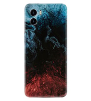Vivo Y15S Y32 Y33S Y51 Y53S Kılıf Desemli Silikon Red Blue Black Abstact 1386